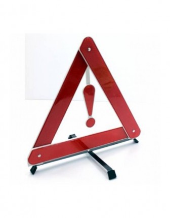 50 Adet Üçgen Reflektör Metal Ayaklı 380mm Katlanır