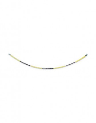 Sarı - Siyah Plastik Zincir 3 Metre