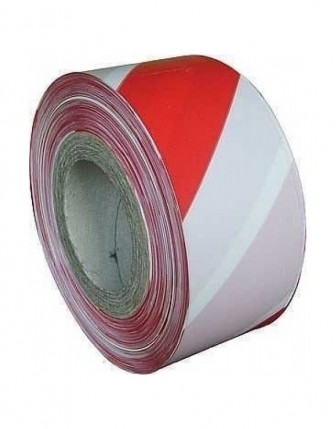 Kırmızı - Beyaz İkaz Bandı 500 Metre