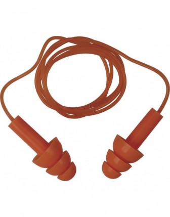 Delta Plus Pvc Kordonlu Tekrar Kullanılabilen Silikonlu Kulak Tıkacı 100'LU