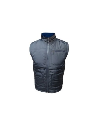 Mikro Kumaş Polarlı Lacivert Şişme Yelek