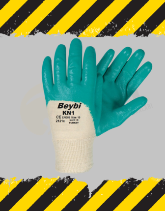 Beybi Kn1 Nitril Eldiven Yeşil