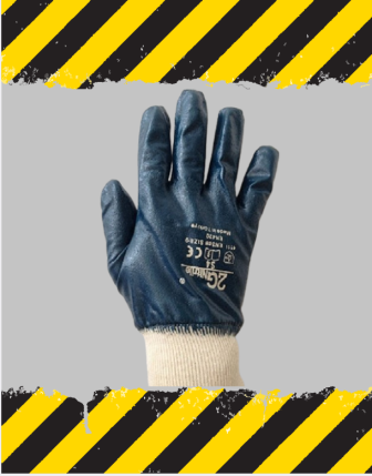 2G Nitril Eldiven Tam Kaplama Sarı- Lacivert - S4