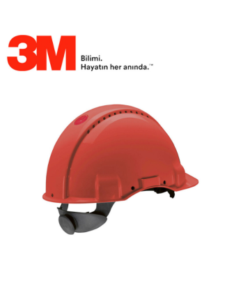 Peltor G3000 Vidalı Baret Kırmızı Renk