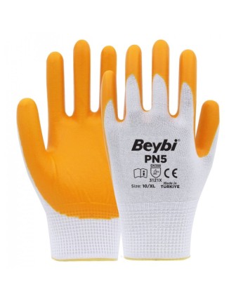 Beybi PN5 Polyester Örme Nitril Eldiven