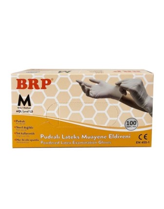 BRP Lateks Muayene Eldiveni Pudralı 100 lü Paket - Small