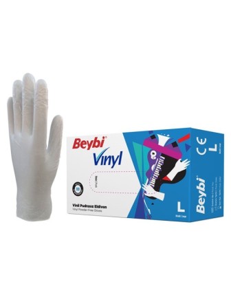 Beybi Vinil Muayene Eldiveni Pudrasız 100 lü Paket - Small