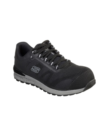 Skechers Bulklin Erkek Bragoo Kompozit Burunlu Siyah S1p Rahat Spor Iş Ayakkabısı
