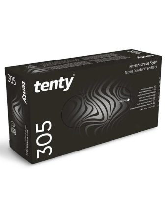Tenty Siyah Pudrasız Tek Kullanımlık Muayene Eldiven