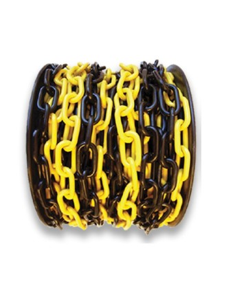 Zincir Sarı-Siyah 8mm