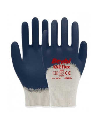 Beybi KN2 Flex Pamuk Likralı Örme Eldiven Lacivert