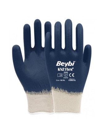Beybi KN2 Flex+ Pamuk Likralı Örme Eldiven Lacivert