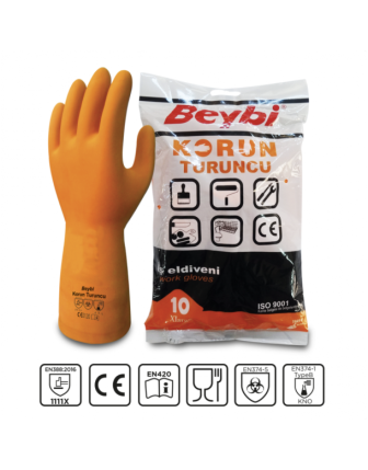 Beybi Korun Turuncu İş Eldiveni