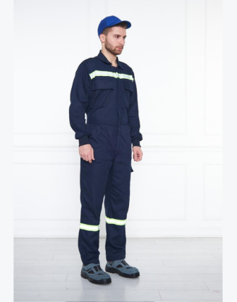 İşçi Tulumu Raşel Reflektörlü Lacivert