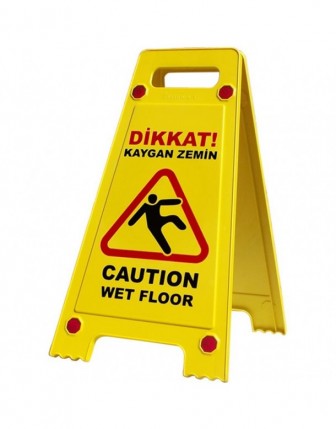 Kaygan Zemin Uyarı Levhası - Baskılı 
