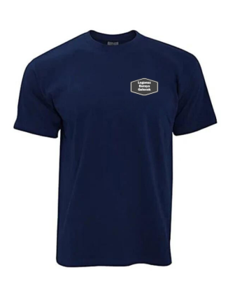 Yuvarlak Yaka Logo Baskılı Lacivert T-Shirt