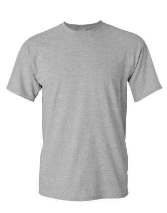 Penye T-Shirt Kısa Kollu O Yaka Gri