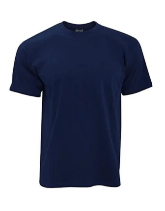 Penye T-Shirt Kısa Kollu O Yaka Lacivert