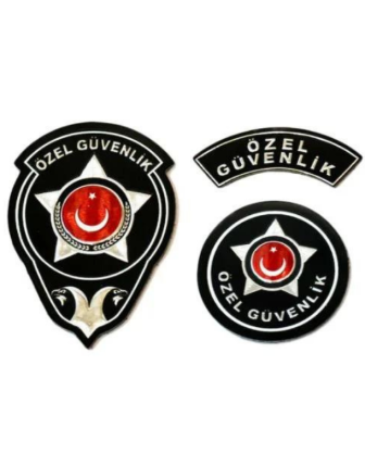 Yeni Model Özel Güvenlik Göğüs Arması-Kol Arması- Özel Güvenlik Yazısı Çırtlı