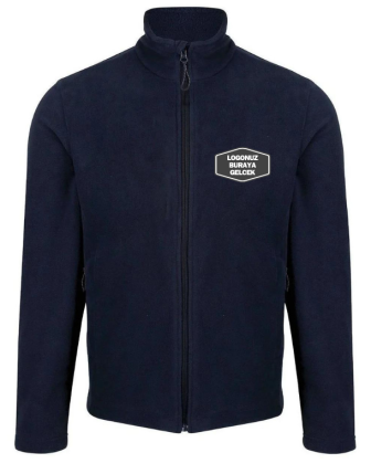 Logo Baskılı Lacivert Polar Mont 330 Gram