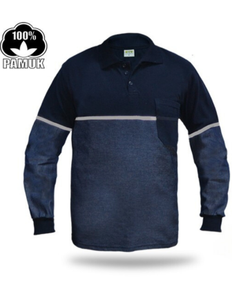 Lacoste T-Shirt Kot Kombinasyonlu