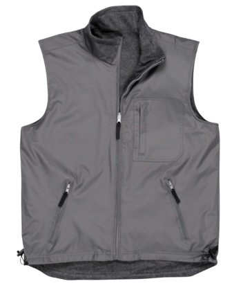 Portwest Çift Taraflı Yelek - Gri / Koyu Gri Polar