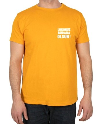 Premium Baskılı Tişört Sarı
