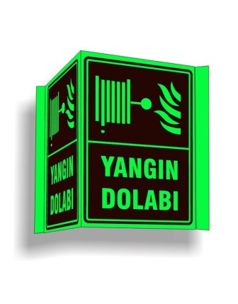 Fosforlu Panoramik Yangın Dolabı Levhası