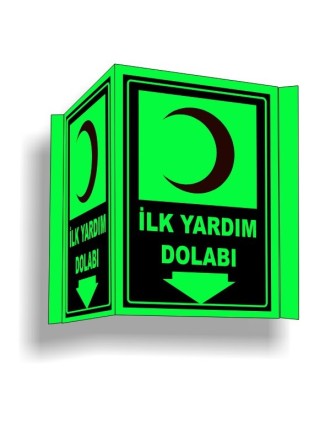 Fosforlu Panoramik İlk Yardım Dolabı Levhası