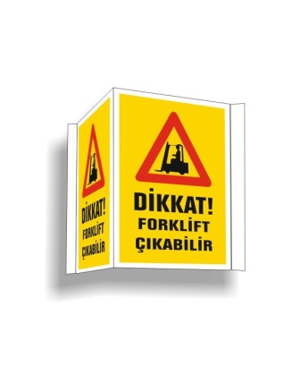 Panoramik Dikkat! Forklift Çıkabilir Levhası