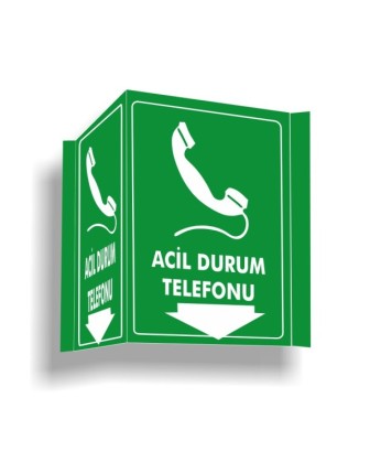 Panoramik Acil Durum Telefonu Levhası