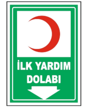 İlk Yardım Dolabı Levhası