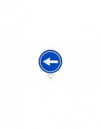 Sola Mecburi Yön Uyarı Levhası ÇİFT YÖN 