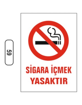 Sigara Içmek Yasaktır Uyarı Ikaz Levhası