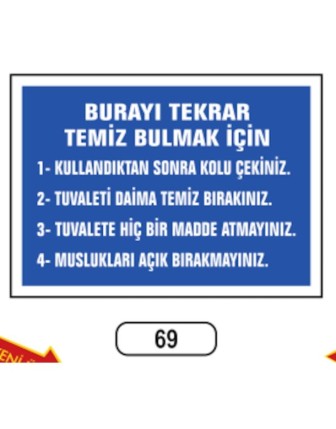 Burayı Tekrar Temiz Bulmak Için Uyarı Ikaz Levhası