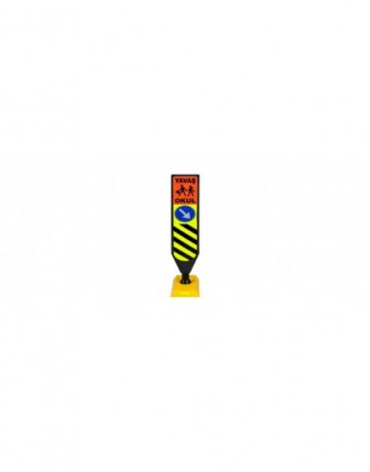 Kısa Tabanlı Esnek Refüj Başı Tabelası 