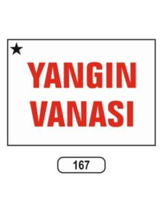 Yangın Vanası Levhası
