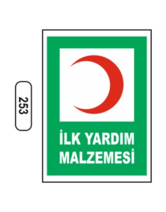 İlk Yardım Malzemesi Levhası