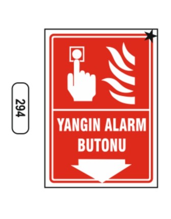 Yangın Alarm Butonu Levhası