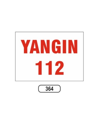 Yangın 112 Levhası