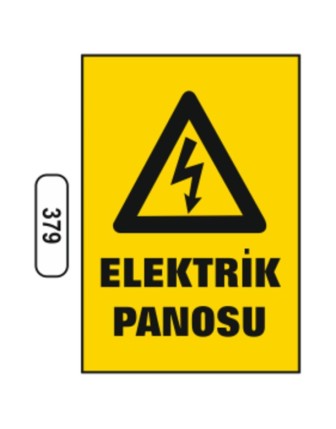 Elektrik Panosu Uyarı Levhası