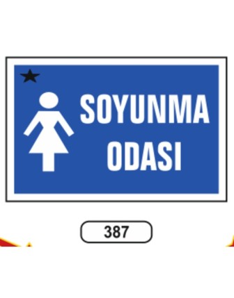 Bayan Soyunma Odası Levhası