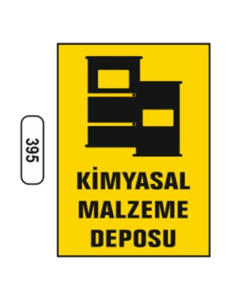 Kimyasal Malzeme Deposu Uyarı Levhası
