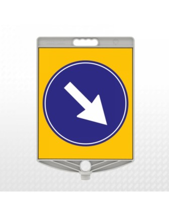 Mecburi Yön Duba Üstü Uyarı Levhası