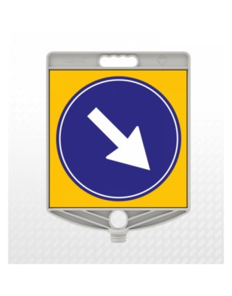 Mecburi Yön Duba Üstü Uyarı Levhası