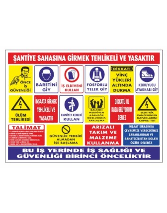 İnşaat Şantiye Levhası