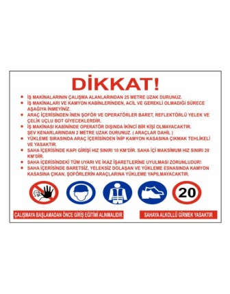 İnşaat Şantiye Levhası