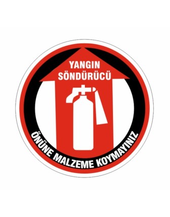 Yangın Söndürücü Yer Etiketi