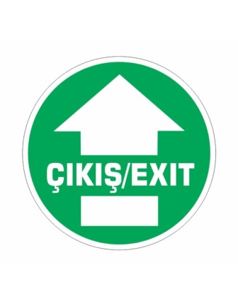 Çıkış/Exit Yer Zemin Etiketi
