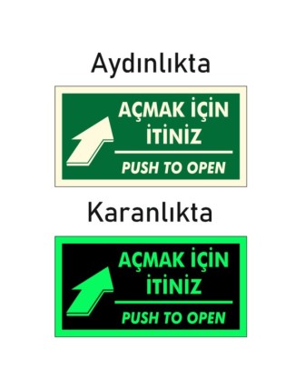 Fotolümen Fosforlu Açmak Için Itiniz Yön Levhası